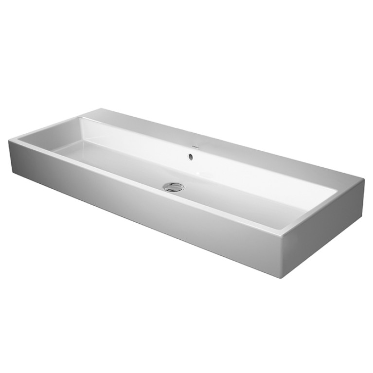 Duravit Vero Air Раковина 120 cm, с переливом, с площадкой, без отв. под смеситель, Цвет белый