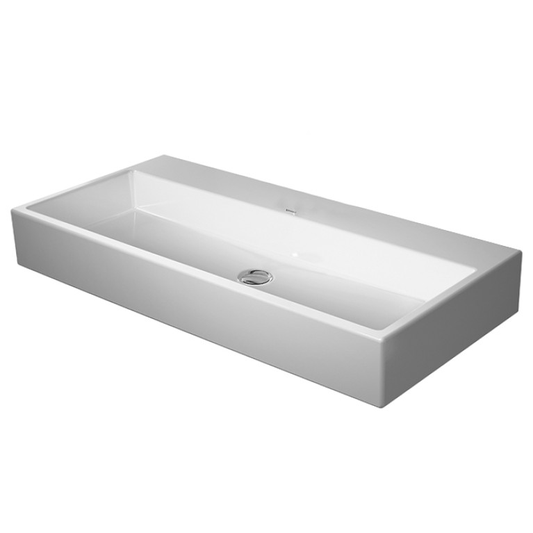 Duravit Vero Air Раковина 100cm,  без перелива, с площадкой, без отв. под смеситель, Цвет белый