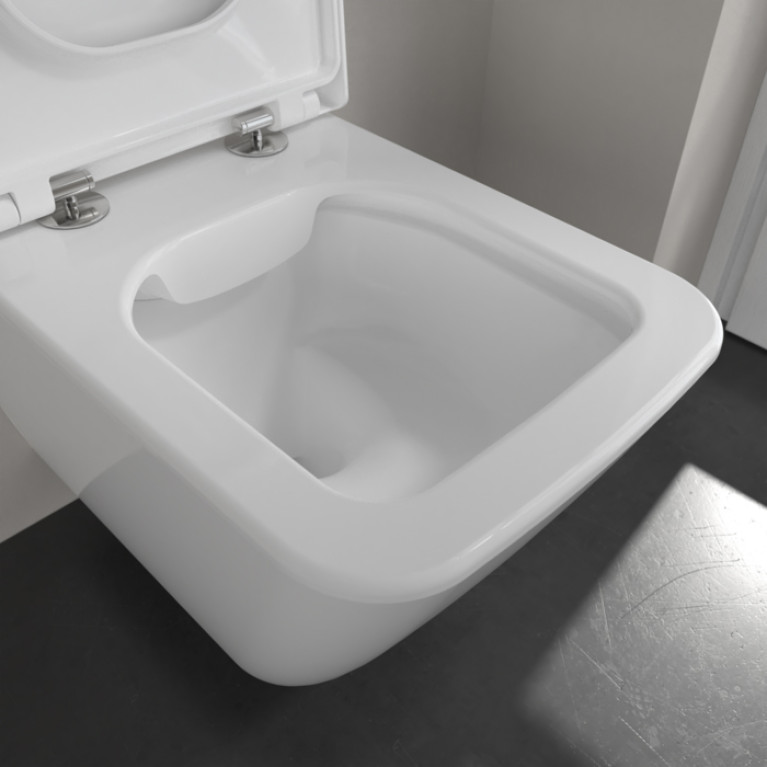 VilleroyBoch Finion Унитаз подвесной 375*560*350, CeramicPlus, цвет  альпийский белый