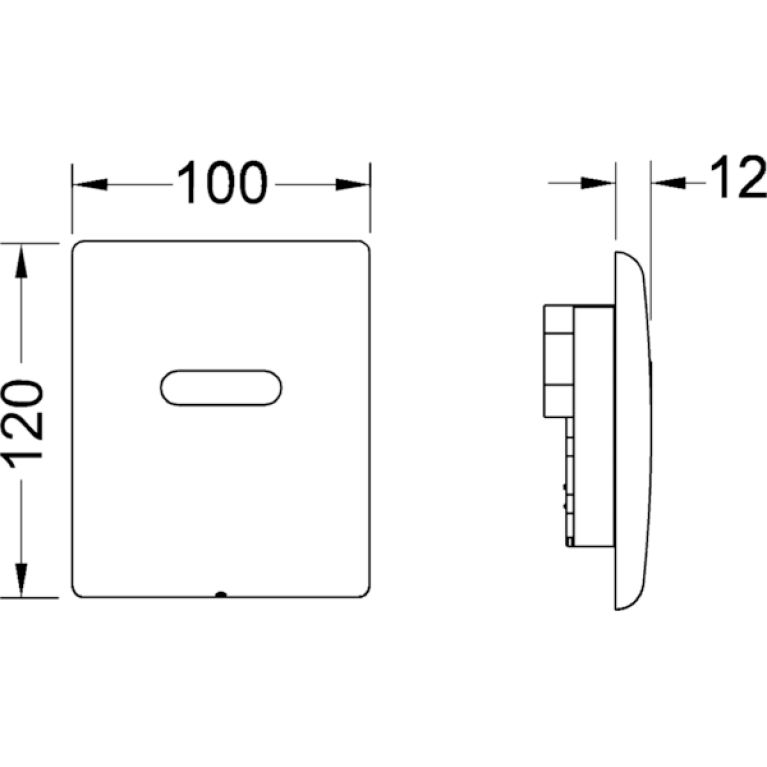 TECEplanus Urinal, 230/12 V, белая глянцевая.