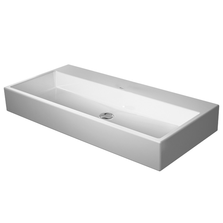 Duravit Vero Air Раковина 100cm, без перелива, с площадкой, без отв. под смеситель, на столешницу, Цвет белый