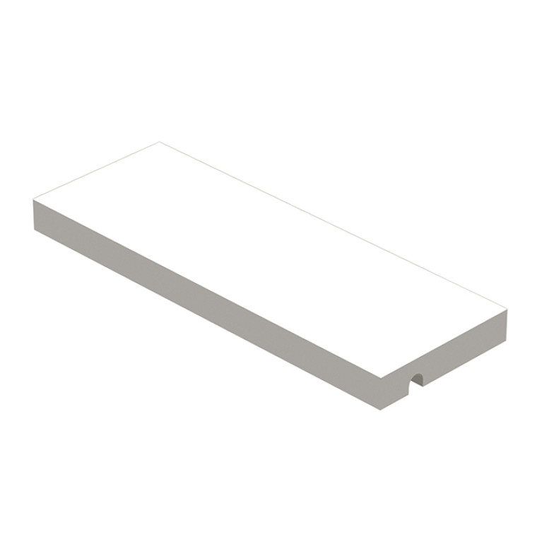 Ritmonio Brass Полочка L260 (для использования с прутком) из Solid Surface, цвет белый