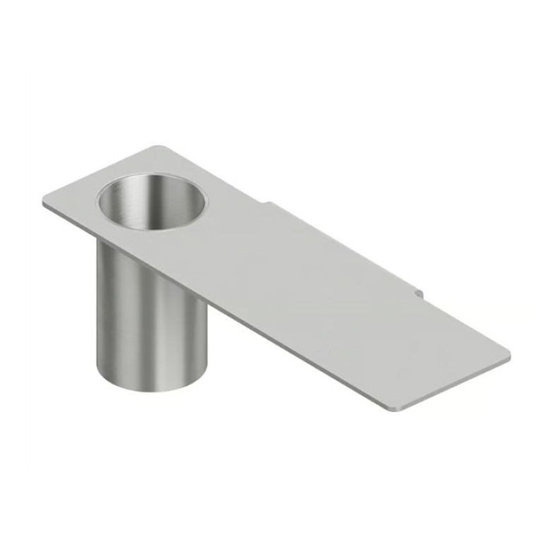 QuadroDesign Аксессуары QA1602AS Полка с держателем зубных щеток, цвет Brushed Stainless Steel