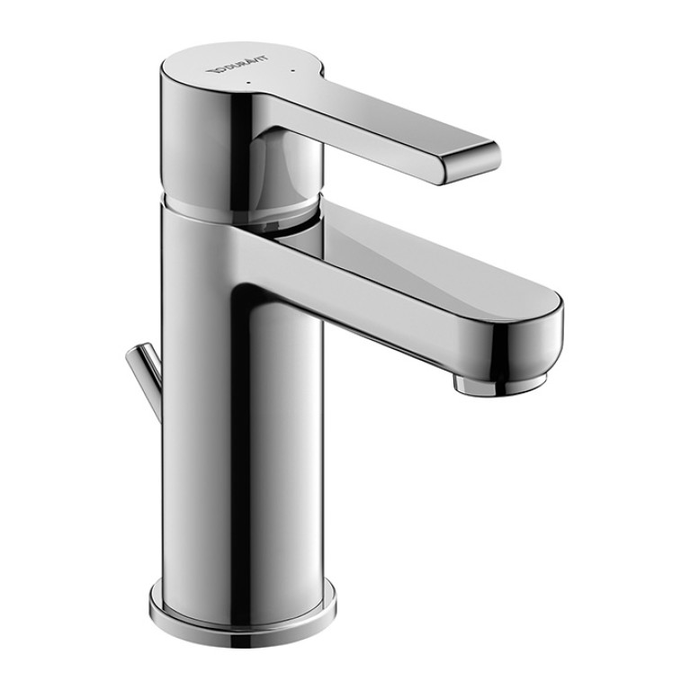 Duravit B.2 Смеситель для раковины с донным клапаном, на 1 отв., излив 101мм, h=152мм, цвет: хром