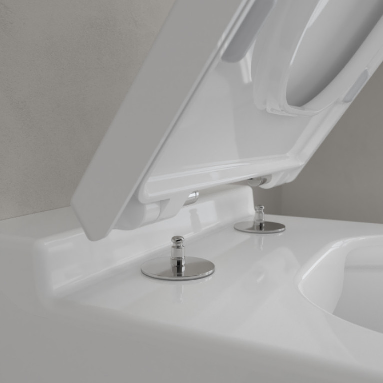 VilleroyBoch Finion Унитаз подвесной 375*560*350, CeramicPlus, цвет  альпийский белый