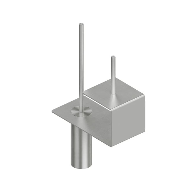 QuadroDesign Аксессуары QA1700AS Полка с ёршиком и держателем туалетной бумаги Brushed Stainless Steel