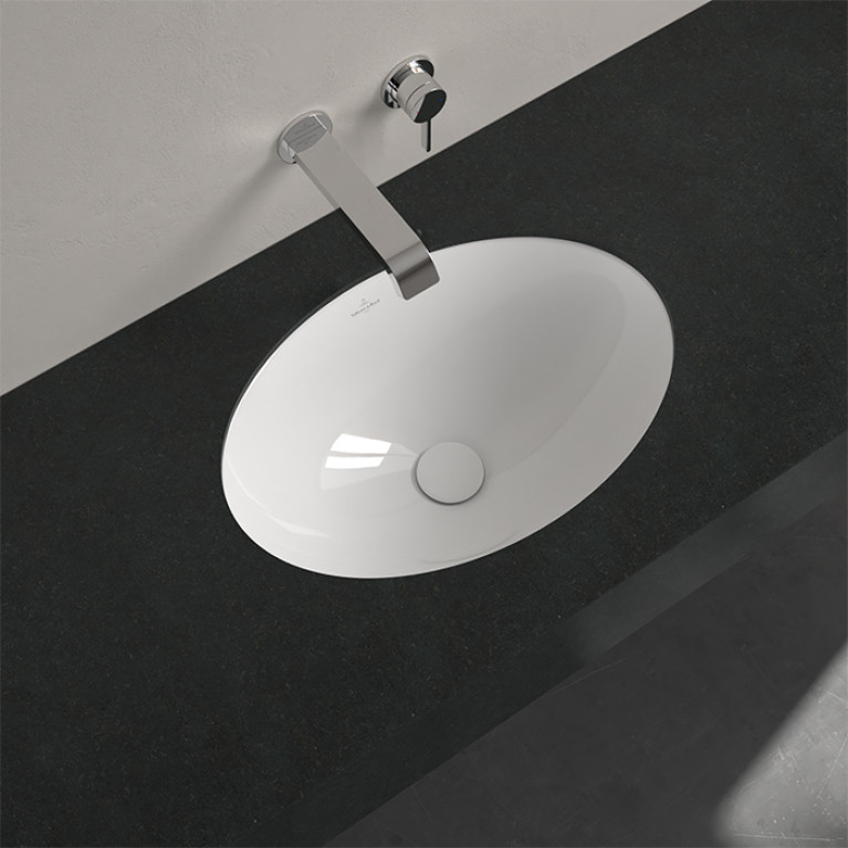 VilleroyBoch LoopFriends Раковина встр. под столешницу 485*325*215, с переливом, цвет альпийский белый