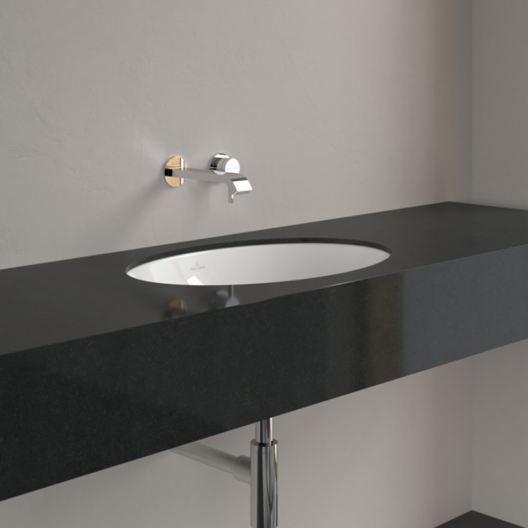 VilleroyBoch LoopFriends Раковина встр. под столешницу 560*380*220, с переливом, цвет альпийский белый