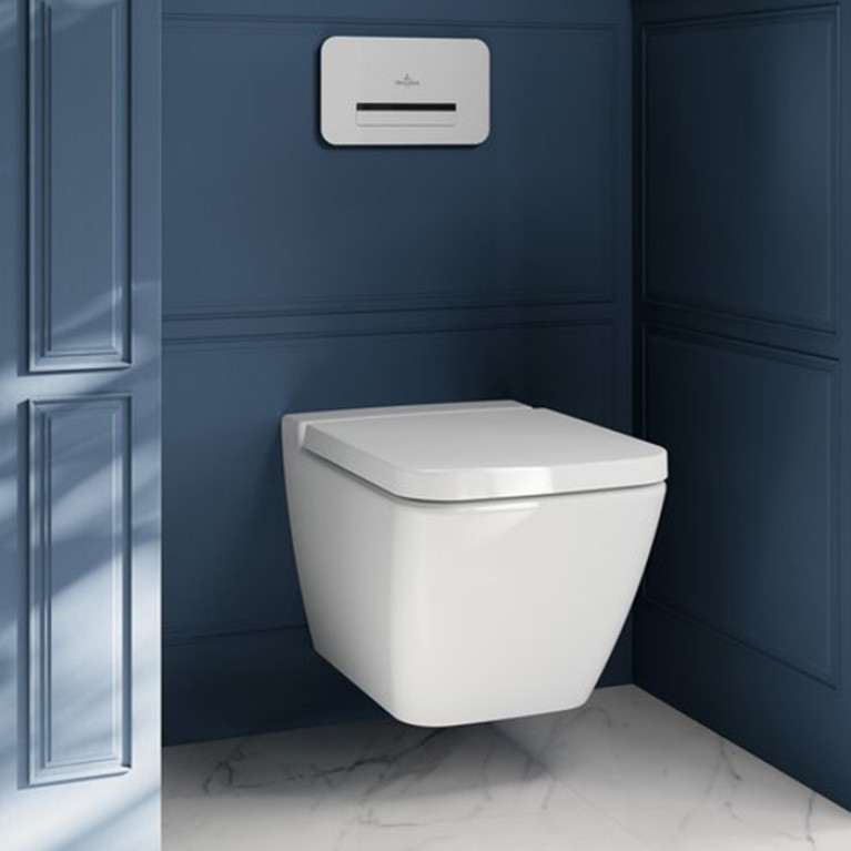 VilleroyBoch Finion Унитаз подвесной 375*560*350, CeramicPlus, цвет  альпийский белый