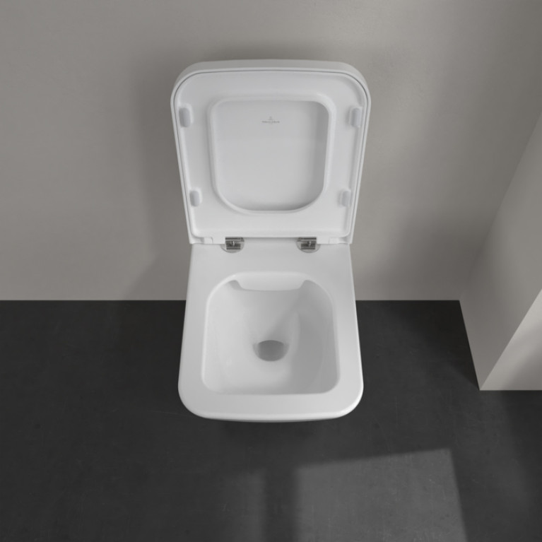VilleroyBoch Finion Унитаз подвесной 375*560*350, CeramicPlus, цвет  альпийский белый