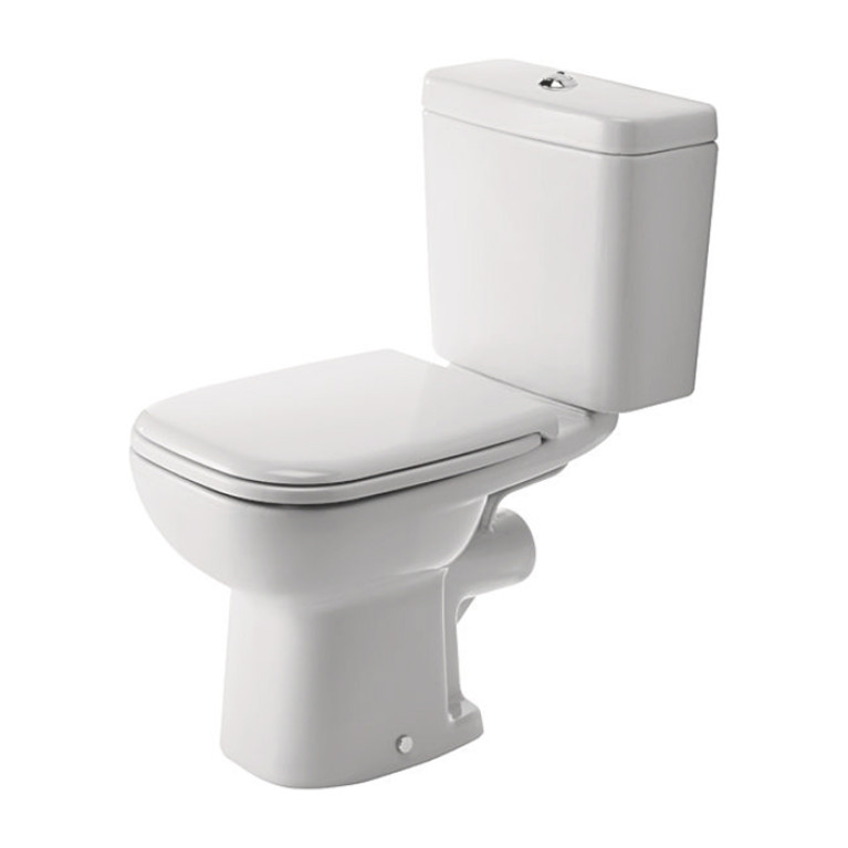 Duravit D-Code Бачок с механизмом двойного смыва, хром, 6/3 л для подключения снизу слева, 385x170мм, цвет: белый (Спец.цена из наличия)