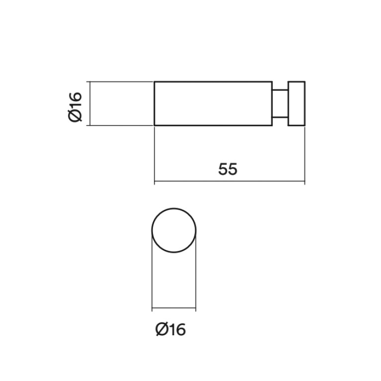 QuadroDesign Аксессуары QA101AS Крючок, цвет Brushed Stainless Steel