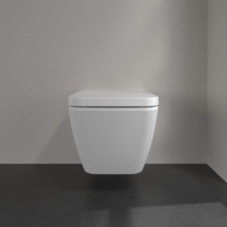 VilleroyBoch Finion Унитаз подвесной 375*560*350, CeramicPlus, цвет  альпийский белый