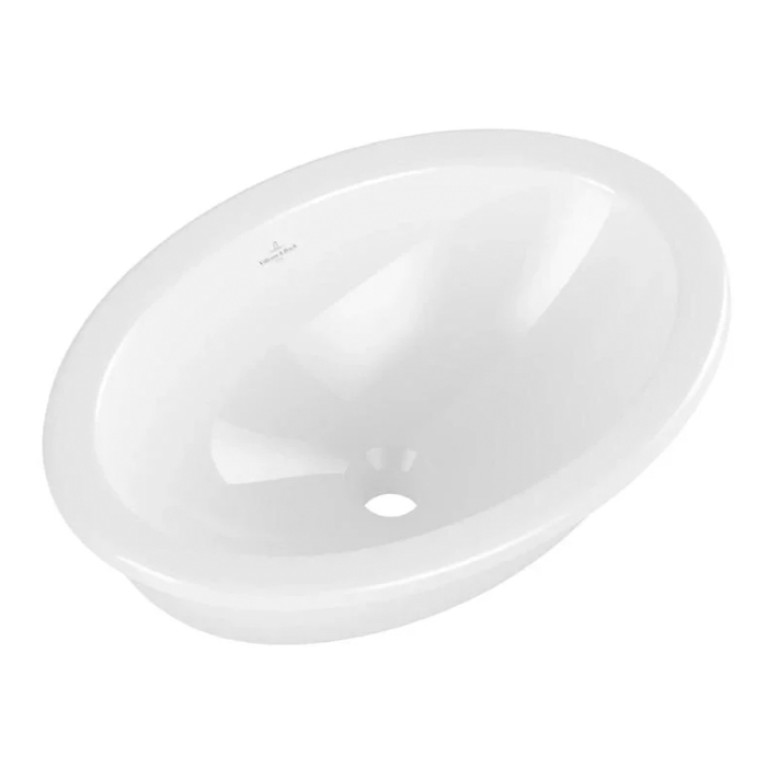 VilleroyBoch LoopFriends Раковина встр. под столешницу 485*325*215, с переливом, цвет альпийский белый