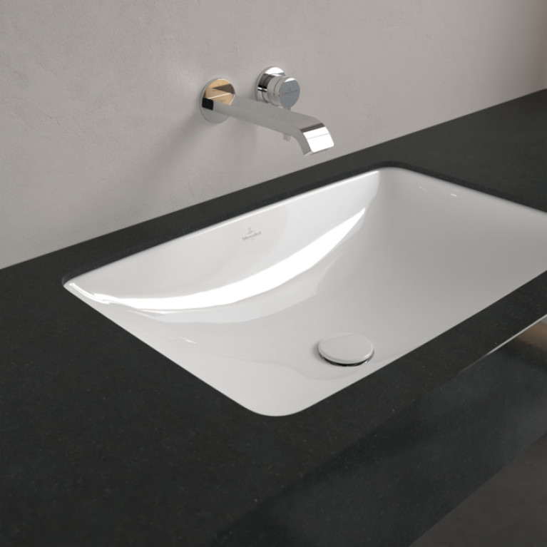 VilleroyBoch LoopFriends Раковина встр. под столешницу 615*380*180, с переливом, цвет альпийский белый