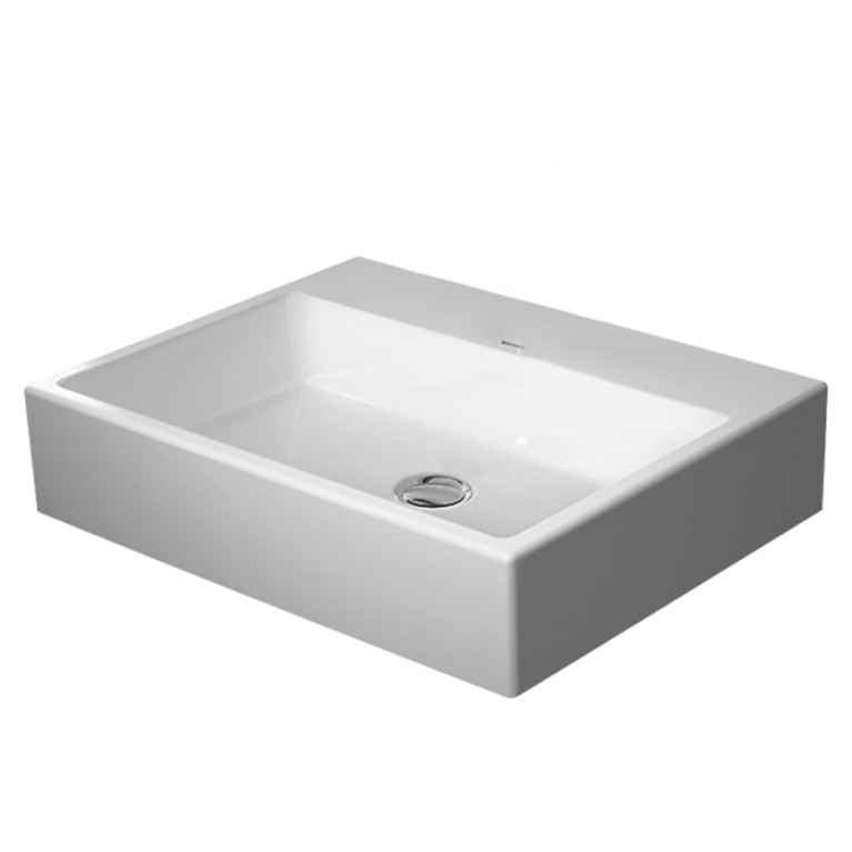 Duravit Vero Air Раковина 600мм, без перелива, с площадкой, без отв. под смеситель,  на столешницу, Цвет белый