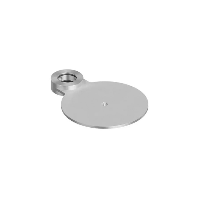 QuadroDesign FFQT QA002AS Круглая полка для излива или душевой штанги, цвет Brushed Stainless Steel