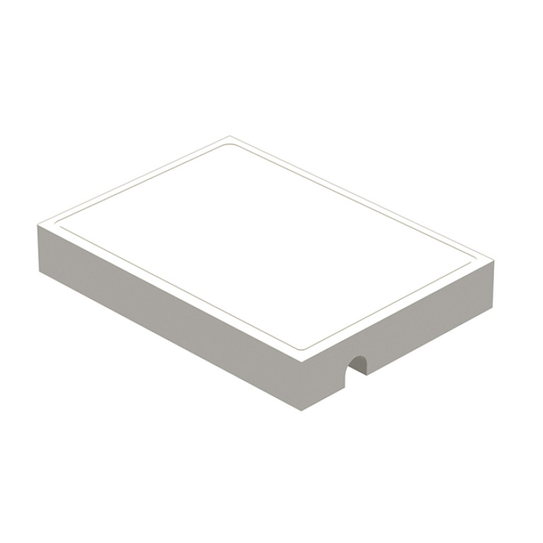 Ritmonio Brass Мыльница (для использования с прутком) из Solid Surface, цвет белый