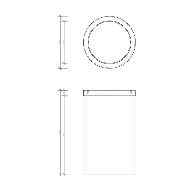 Decor Walther DW 105 Корзина для бумаги 20xh21, цвет: сталь матовая