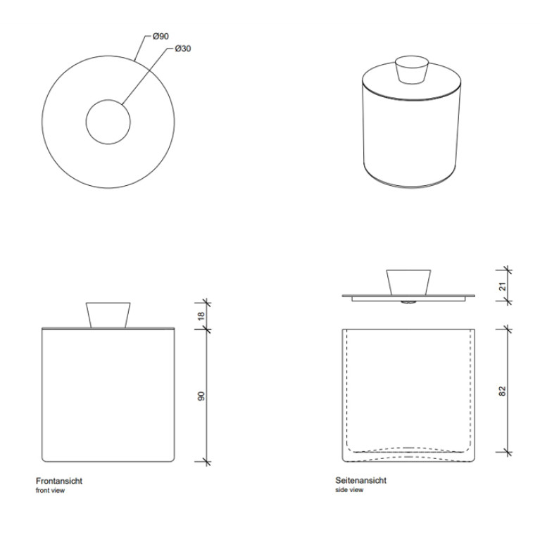 Decor Walther Crack DMD Баночка универсальная 9x11см, с крышкой, французское стекло Craquele, цвет: хром