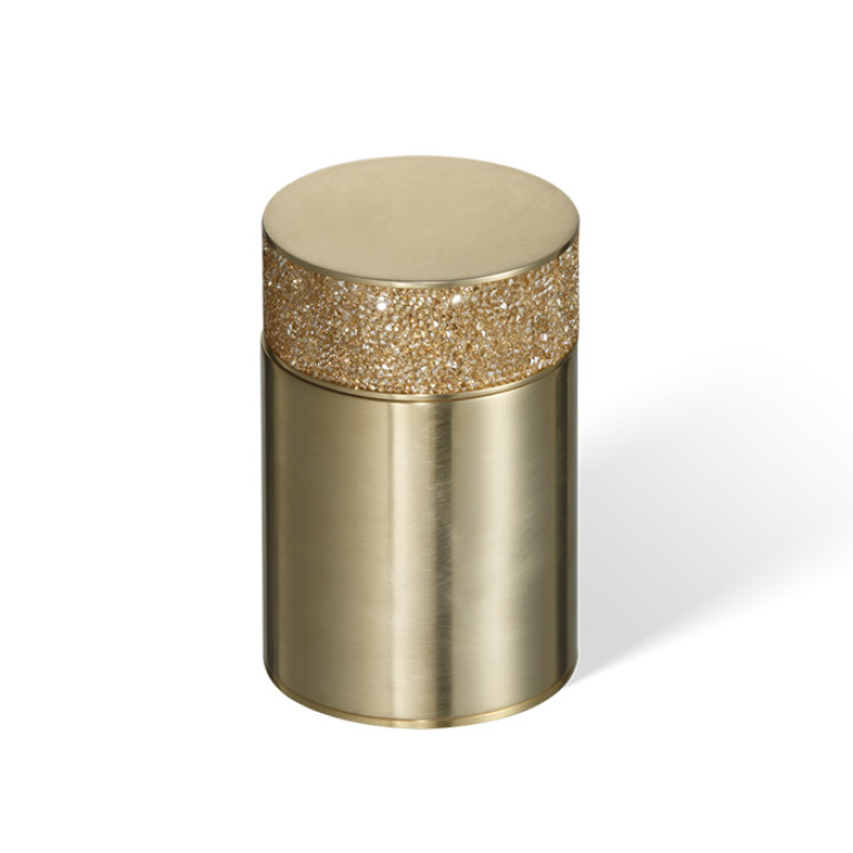 Decor Walther Rocks BMD1 Баночка универсальная 6.5x9.8см, с кристаллами Swarovski&reg;, цвет: золото матовое