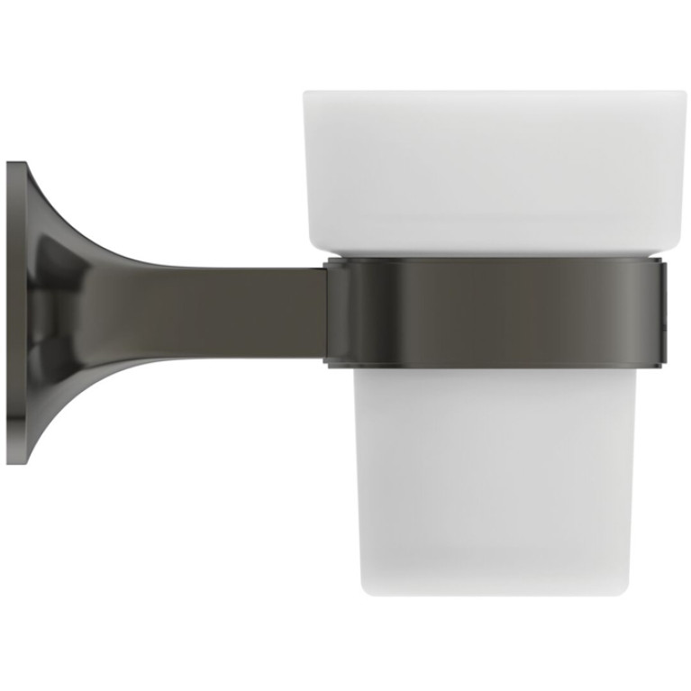 Ideal Standard La Dolce Vita Стакан, подвесной, цвет: PVD Magnetic Grey/матовое стекло