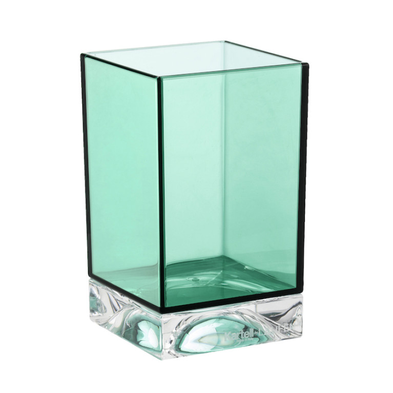 Kartell by laufen стакан 70x70x120 мм, пластик, изумрудный зеленый