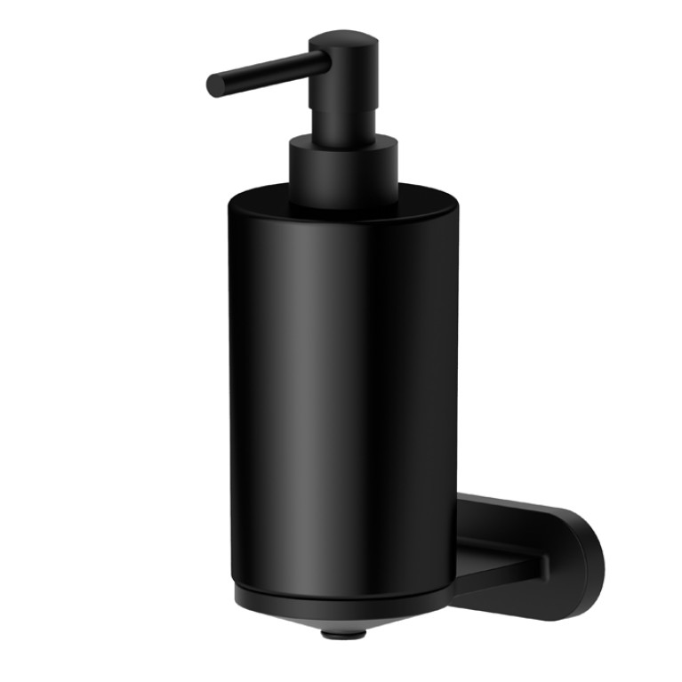 Newform Accessories Дозатор для мыла настенного монтажа черная керамика, цвет: черный матовый
