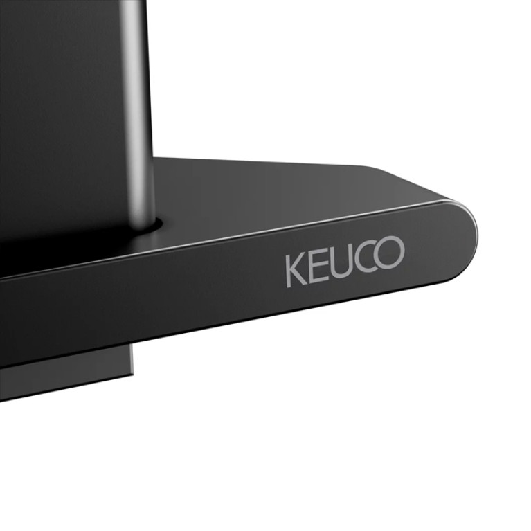 Keuco AVENO Угловая Полочка для душа со стеклоочистителем, скрытый крепеж в к-те для привинчивания или приклеивания цвет:  черный матовый