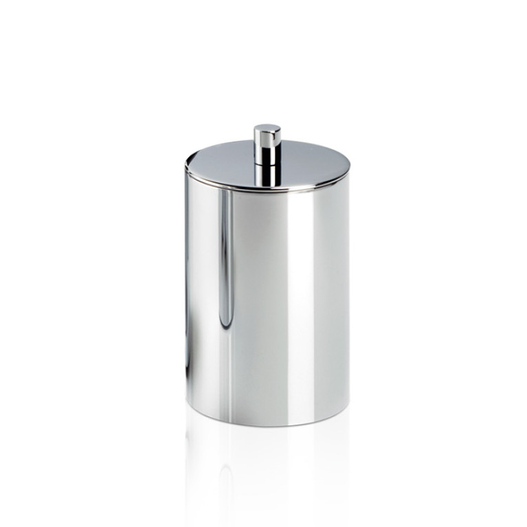 Decor Walther Tube BMD Баночка универсальная 6x11см, с крышкой, цвет: хром