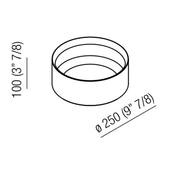 Agape Constellation Контейнер с крышкой 25х10см, настольный, мрамор Carrara, цвет: белый