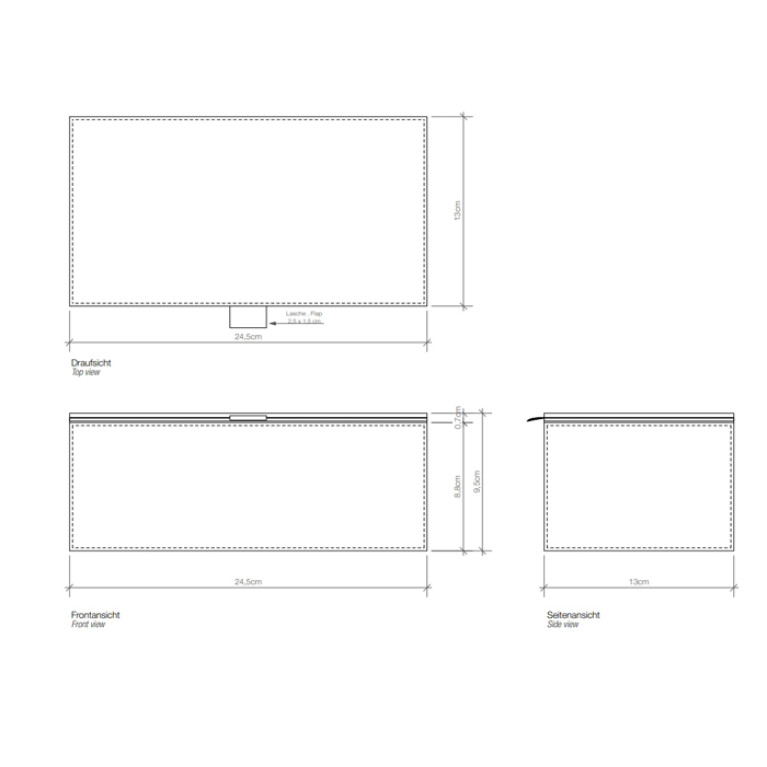 Decor Walther Brownie BOD2 Универсальная коробка 24.5x13x9.5см, цвет: черная кожа