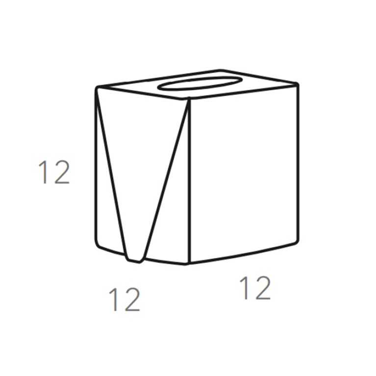 ADJ Салфетница Kleenex, 12x12xH12 см., цвет: белый/панна котта