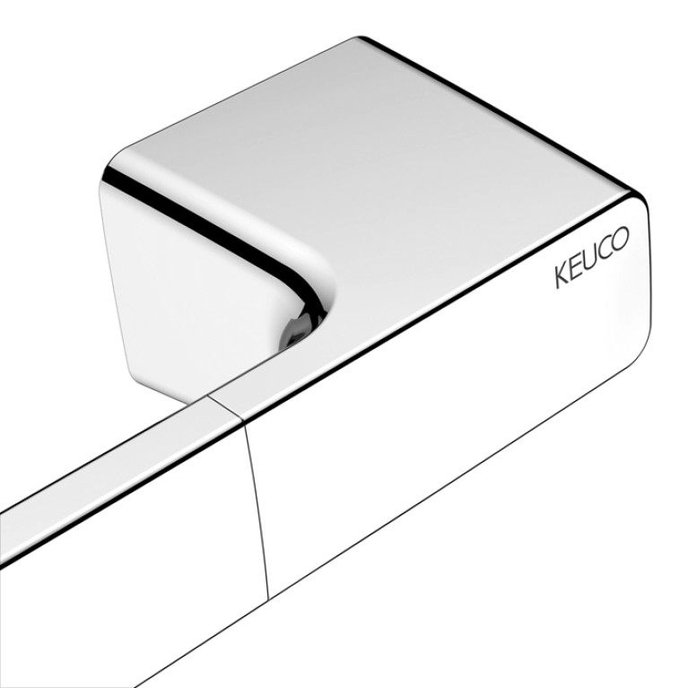 Keuco AVENO Поручень, допустимая нагрузка 115 кг, верт. и горизонт.монтаж, скрытый крепеж в к-те цвет: хром