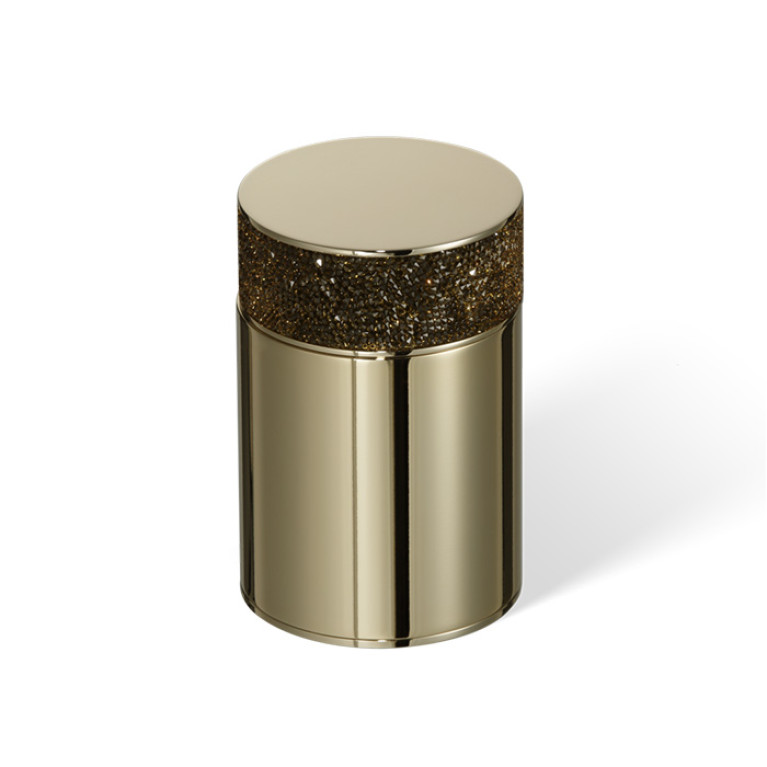 Decor Walther Rocks BMD1 Баночка универсальная 6.5x9.8см, с кристаллами Swarovski&reg;, цвет: золото
