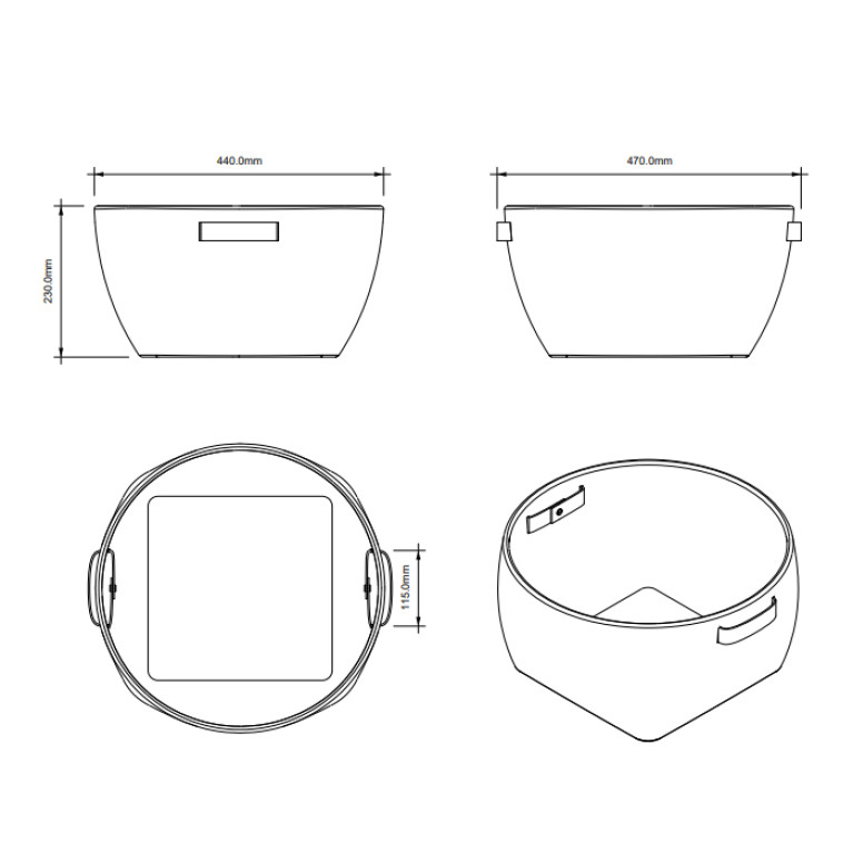 Decor Walther Basket KORB Универсальная коробка, цвет: Ротанг темный