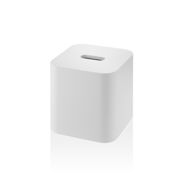 DECOR WALTHER STONE KBQ Коробка для салфеток 135x135x135 мм., настольная, цвет белый матовый