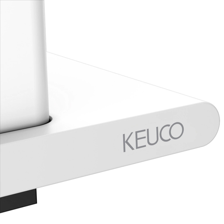 Keuco AVENO Полочка для душа со стеклоочистителем, скрытый крепеж в к-те для привинчивания или приклеивания цвет:  белый