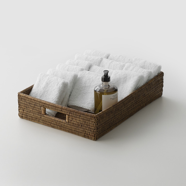 Decor Walther BASKET TRAY Лоток-поднос 34х45хh10 см , цвет  ротанг темный
