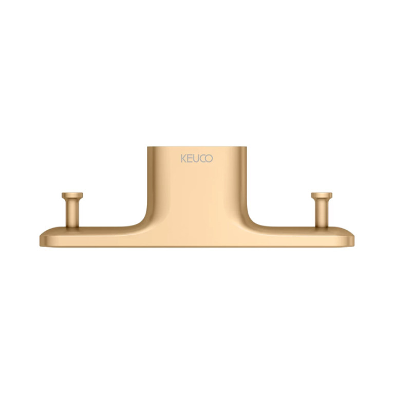 Keuco EDITION 400 Крючок для полотенца Двойной, скрытый крепеж в к-те цвет: brushed brass