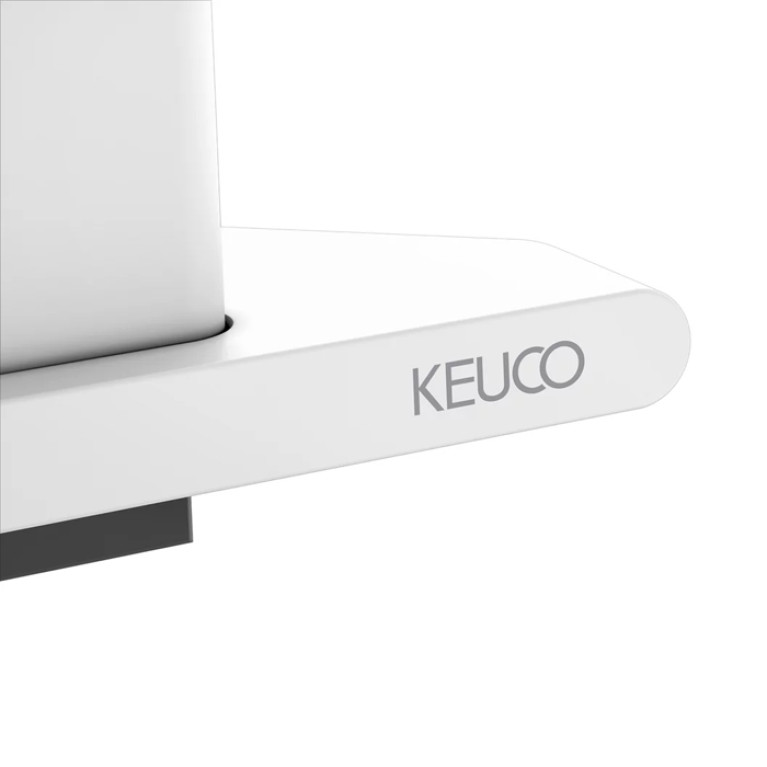 Keuco AVENO Угловая Полочка для душа со стеклоочистителем, скрытый крепеж в к-те для привинчивания или приклеивания цвет:  белый
