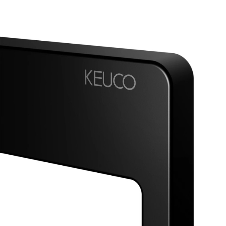 Keuco AVENO Кольцо для полотенца, поворотный, Закрытая форма, скрытый крепеж в к-те для привинчивания или приклеивания цвет: черный матовый