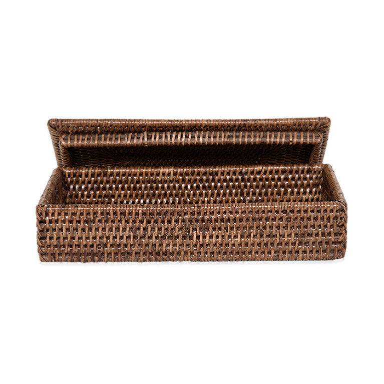 Decor Walther Basket BMD Контейнер с крышкой, цвет: Ротанг темный
