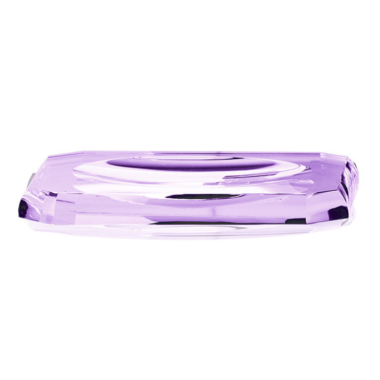 Decor Walther Kristall KS Лоток для расчесок, хрустальное стекло, цвет: фиолетовый