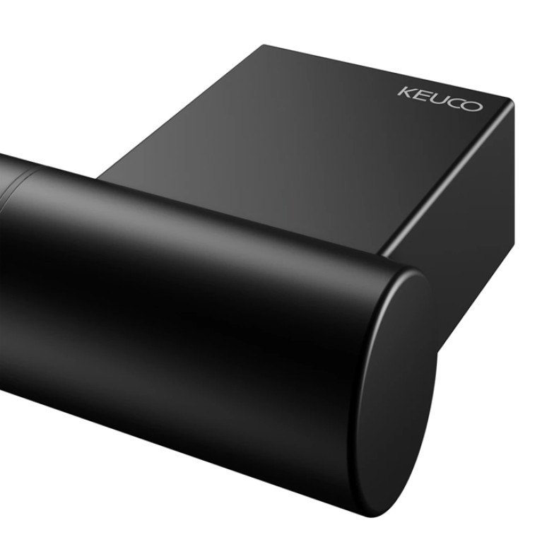 Keuco PLAN Полотенцедержатель, скрытый крепеж в к-те цвет: черный матовый