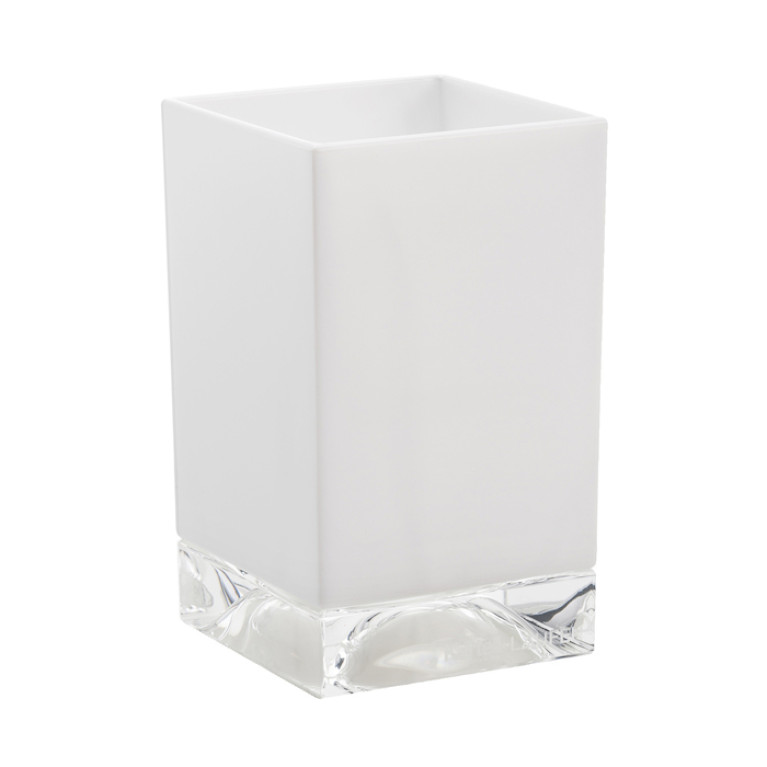 Kartell by laufen стакан 70x70x120 мм, пластик, плотный белый