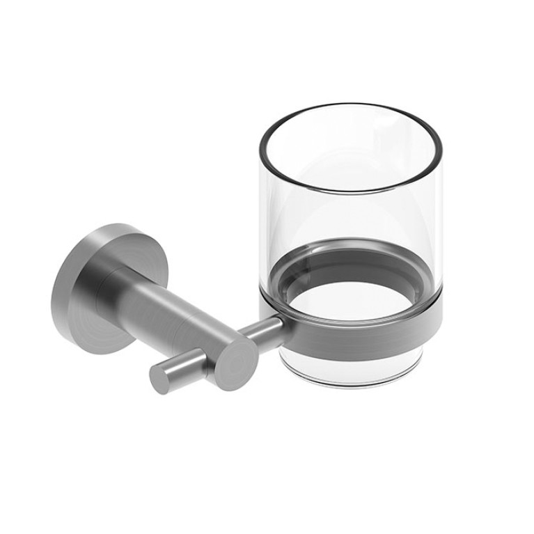 NEMO NM-01021BGM Стакан настенный, BRUSH GUN METAL
