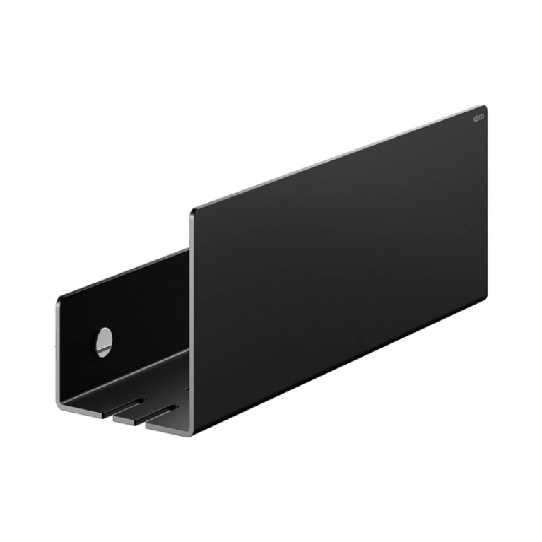 Keuco Полочка для душа, встроенные крючки, съемный, скрытый крепеж в к-те для привинчивания или приклеивания цвет: черный матовый