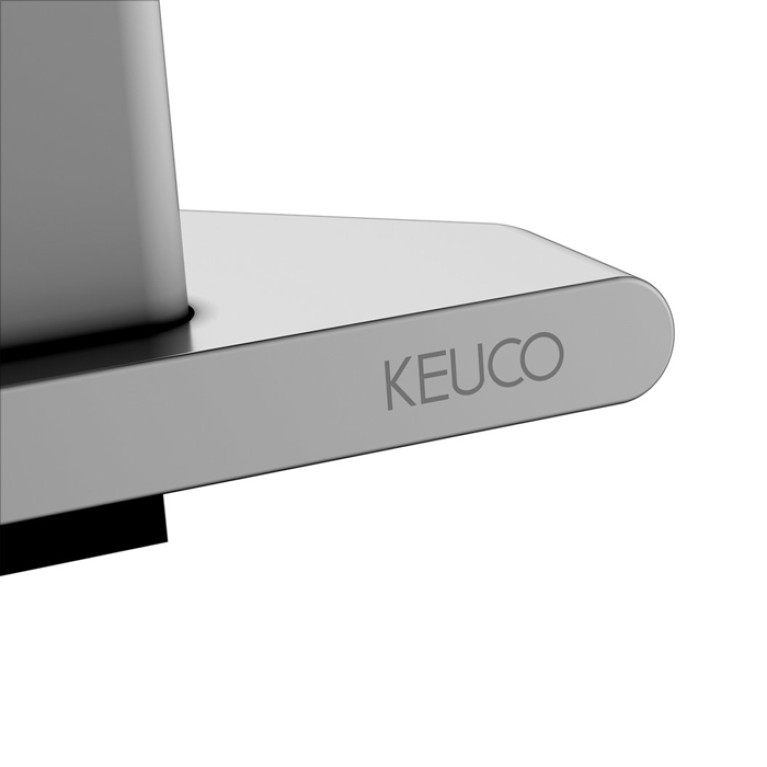 Keuco EDITION 400 Угловая Полочка для душа со стеклоочистителем, скрытый крепеж в к-те цвет:  алюминий анодированный