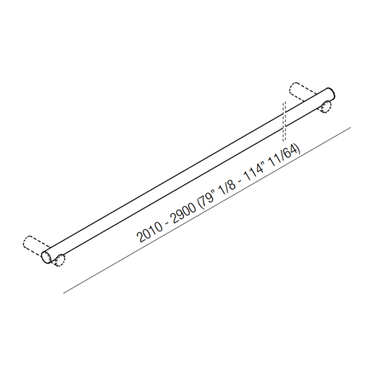 Agape Dot line Поручень, длина от 2010 до 3000мм, цвет: натуральный дуб